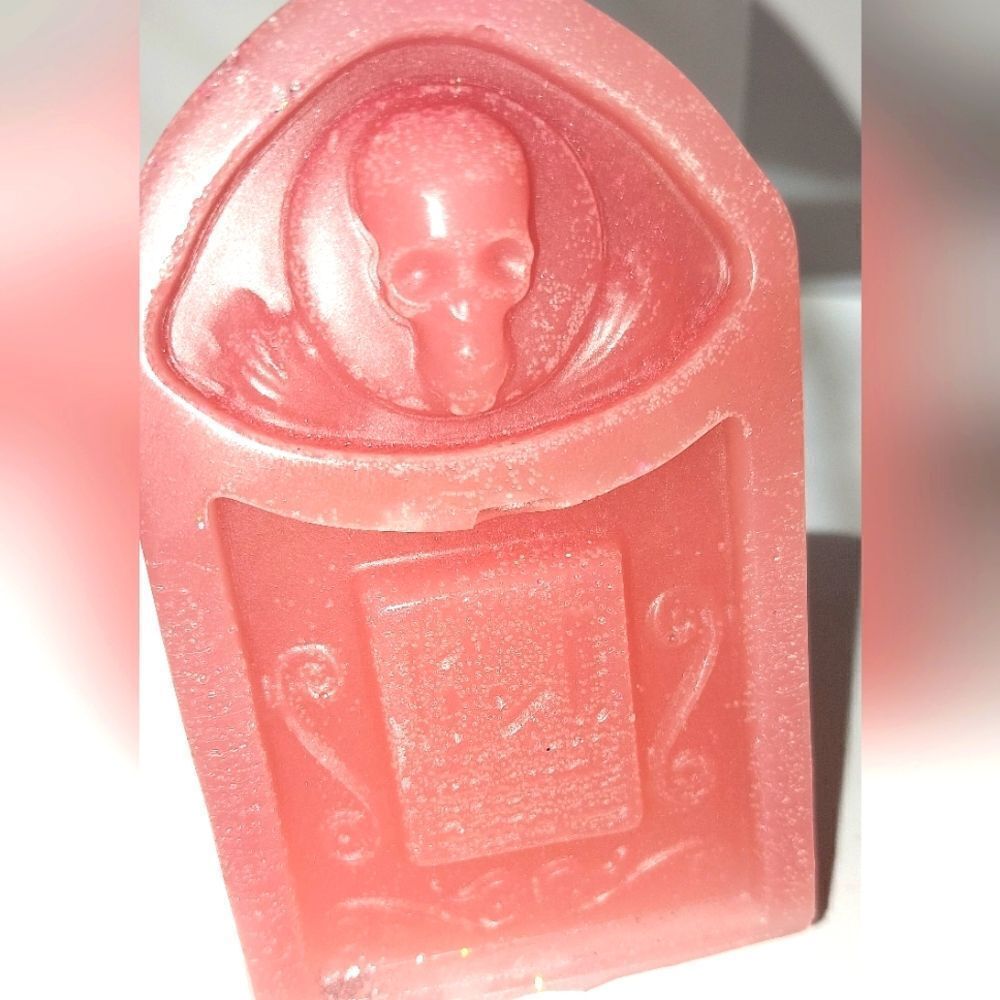 Hand crafted limited edition tombstone candle